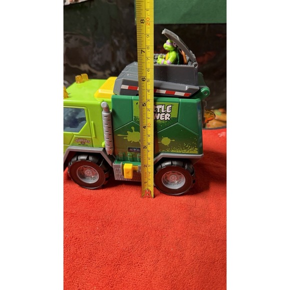 TMNT Turtle Power Vehicle Truck w/ Donatello Figure - Green/Gray - Toy - Picture 10 of 10